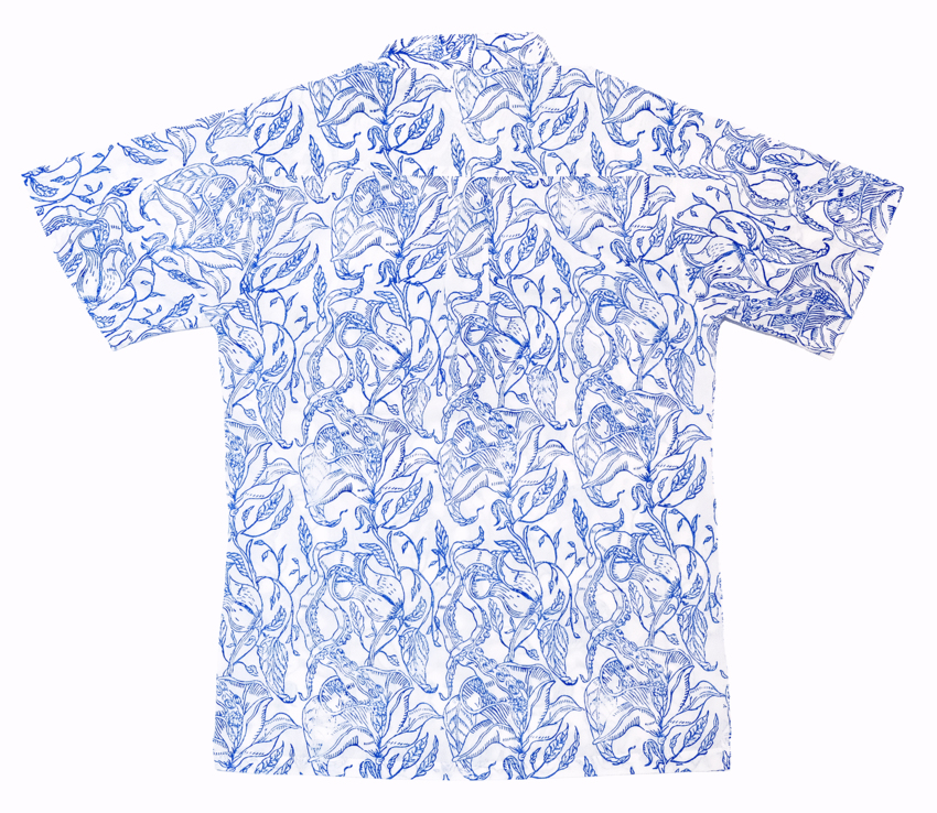 Marine Blue Short Sleeve Shirt   