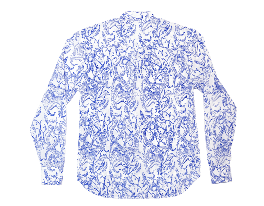 Marine Blue Long Sleeve Shirt   