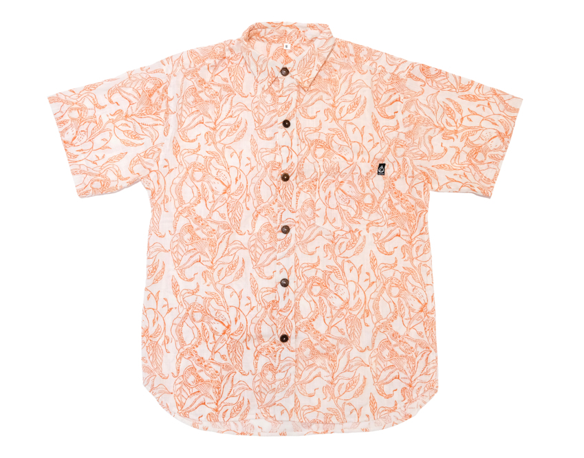 Brick Orange Short Sleeve Shirt  