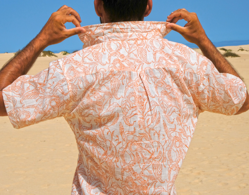 Brick Orange Short Sleeve Shirt  